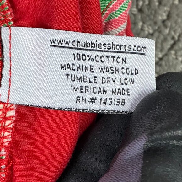 Vintage Chubbies Shorts Mens Large Red The Staples 4.5" Inseam Red Made in USA - Picture 6 of 11